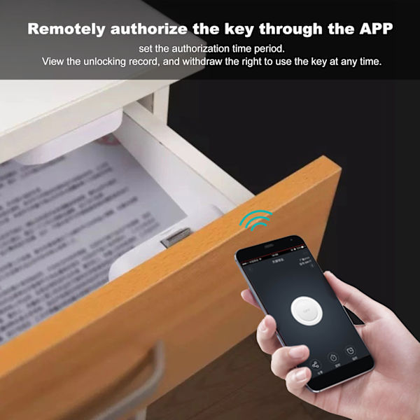 Bluetooth Smart Lock for Tuya App - Lås opp skap, skuffer, garderober og bokhyller