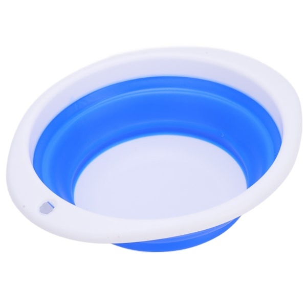 Fällbart handfat Bärbar multifunktionell plastgummi grönsakstvätthink för resor23x20x7cm