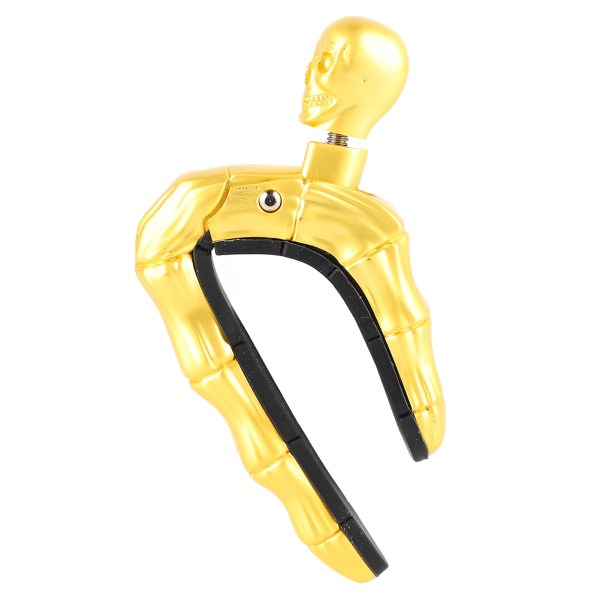Akustisk gitarr Capo Skalle Form Ganska cool metall elektrisk klassisk gitarr Capo för Ukulele Gold