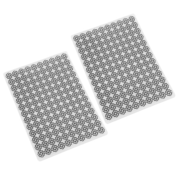 2 stk. pregefolder prege mal multifunksjonell DIY papirhåndverk plast bump prege mal print foldere