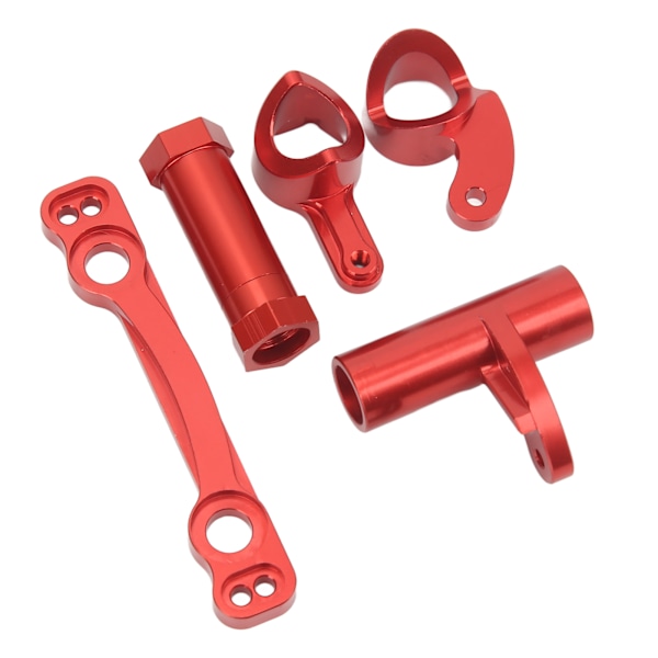 RC Styrgruppssats i Aluminiumlegering Hög Styrka RC Styrgrupp för ARRMA 1/7 1/8 RC Bilar Röd