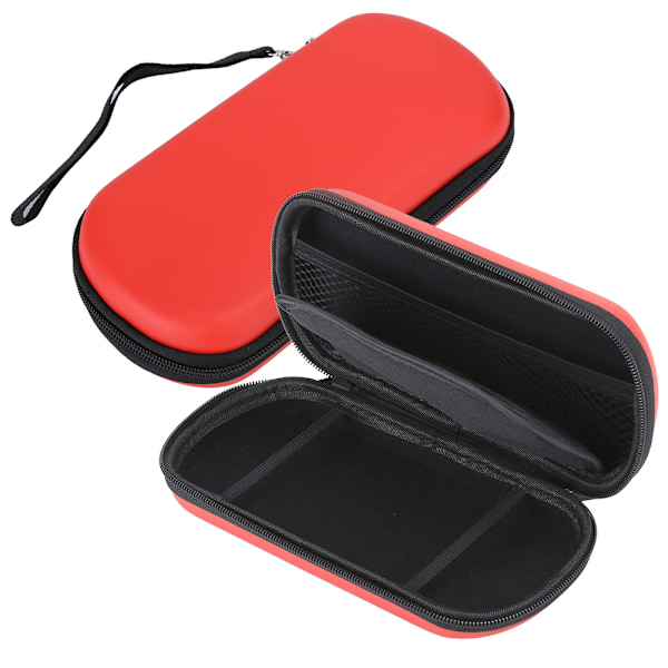 2 STK Bærbar Oppbevaringsveske Beskyttende EVA Hardt Etui for PSVita 1000 2000 Konsoll Rød