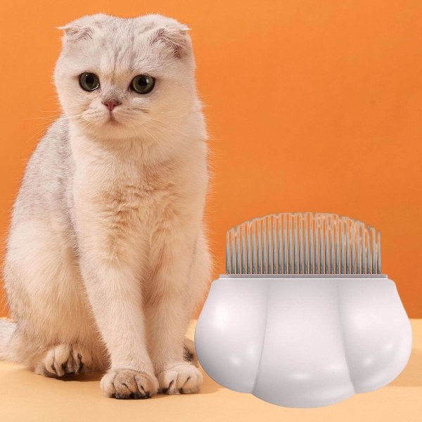 Lemmikkieläinten hiusharja – vaaleanpunainen kissan hoitokampa asioiden selvittämiseen ja hierontaan