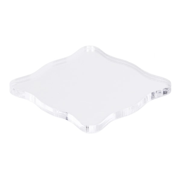 Akrylstämpelblock Akrylhandtag Böjt DIY-stämpel hantverksgummistämpel Transparent StampTL007