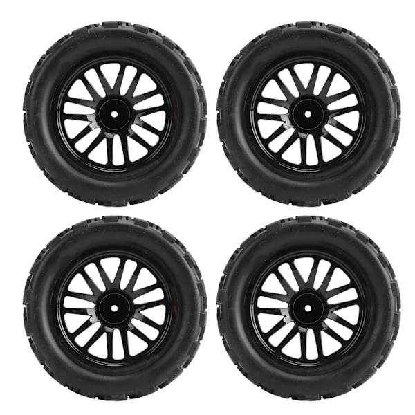 4 st RC-däck 12mm Hex Off Road Short Course Truck Däck 1/10 för TRAXXAS SLASH Svart