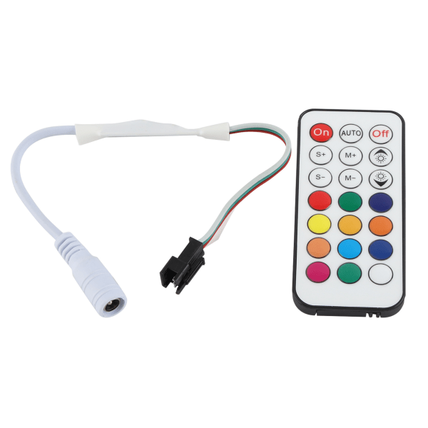 21 Keys RF Mini Wireless Remote Dimmer Controller WC2811 2812B Full Color Adjustable Brightness Effect RF LED Dimmer