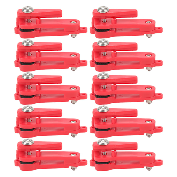 Heavy Duty Snap Release Clips - Set med 10 - Lätt och bärbar - Trolling Clips för offshorefiske