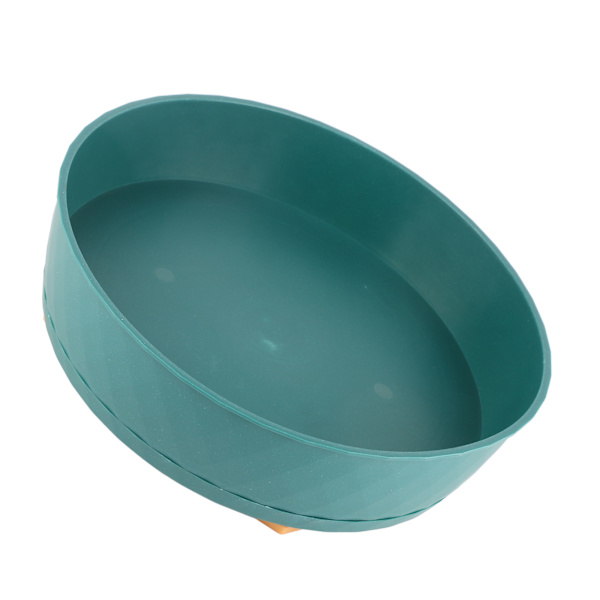 Kjøkken dreieskive Spin Round Tray 360 grader roterende sklisikker multifunksjonell krydderorganisator for skap pantry kjøleskap benkeplate grønn