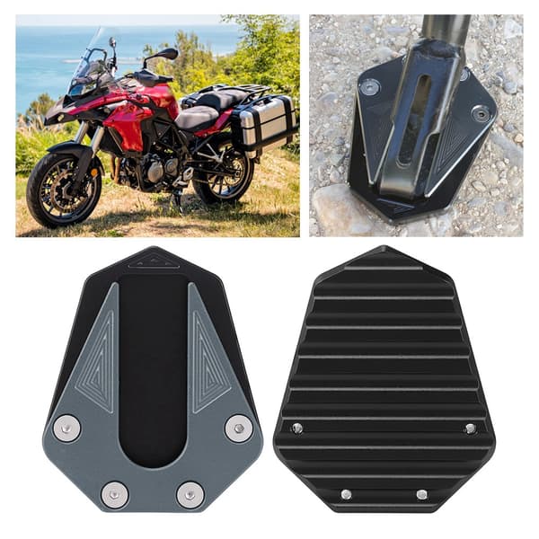 Motorcykel Halkfri Fotstöd Förlängningsplatta Förstorare Passar för Benelli TRK 502 (Titanium)
