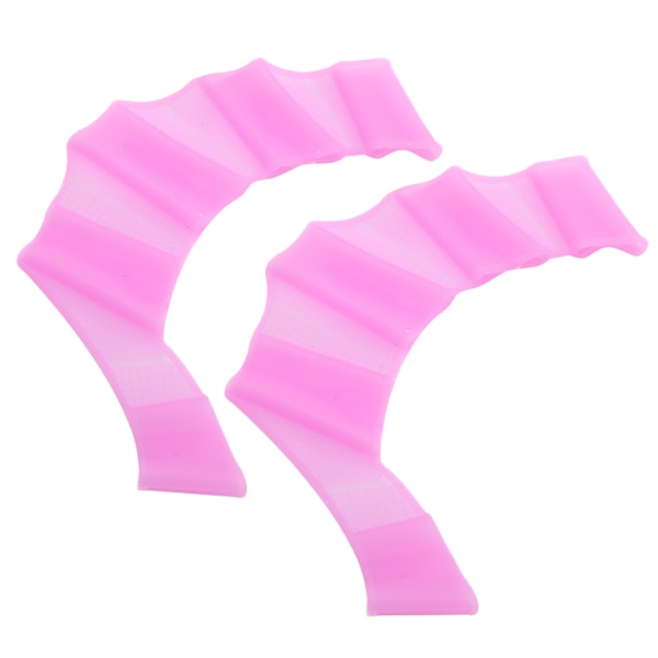 1 par simhandbojor simfötter Silikon simfingervävshandskar Swim Palm Finger Purple L