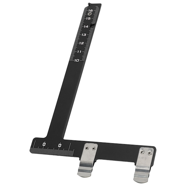T-formet bue lineal Foldbar design 2-sidet skala aluminiumlegering L bue måleværktøj til sammensatte recurvebuer Rød