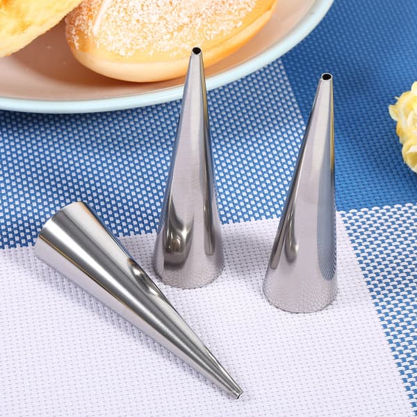 3-pack rostfria non-stick dessert cannoli croissantrör bakform (S)