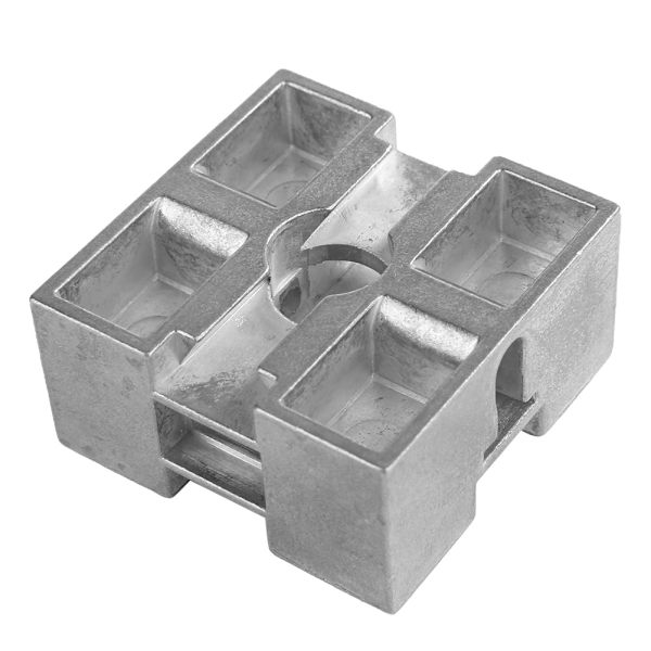 Zink-legering Galvanisering Metall Central Block 50x50mm Metall Mellanstycke Z030M