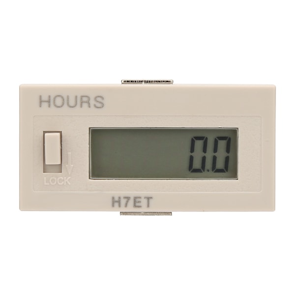 AC 110-220V H7Et BVM Digital Elektrisk Räknare Totalisator med 6-siffrig LCD-display (0,0 timme)
