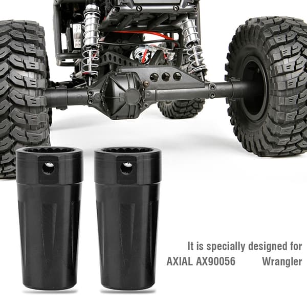 Bagakseladapter i aluminiumslegering til AXIAL AX90056 Jeep Wrangler RC-bildel (sort)