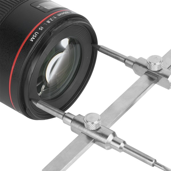Værktøjssæt til reparation af kameralinser - dobbelt spidsnøgle til adskillelse og vedligeholdelse af 10-130 mm linser