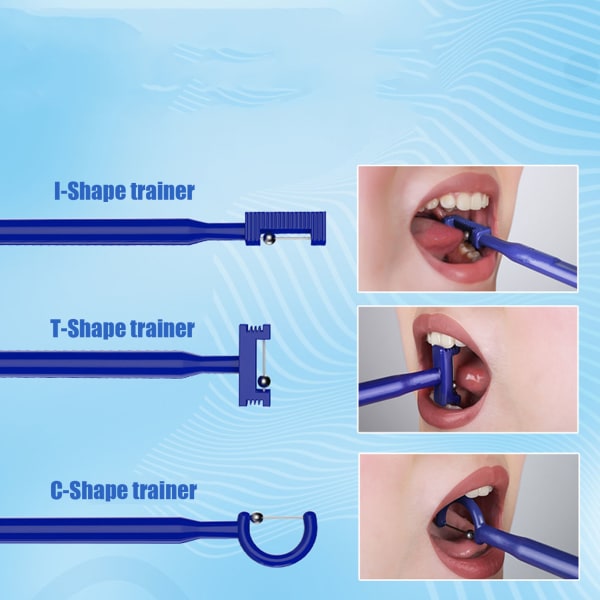 Tungespiss treningsverktøysett - Forbedre lateralisering og styrke av orale muskler
