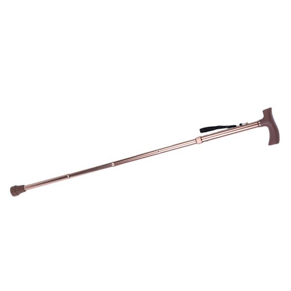 Legerbar Foldbar Ældre Sikkerhedsvandring Stok Guide Blind Stok Krykke Bronze Justerbar Længde