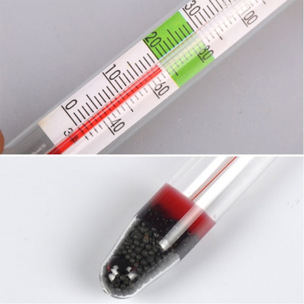 Akvarie Termometer Nedsenkbar Glass Fisketank Termometer med Sugkopp for Vanntemperatur Måling