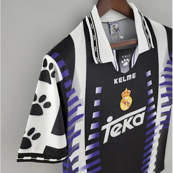 Real Madrid 1997-1998 Kolmas Vieraspaita Miesten Vintage Jalkapallopaita XXL