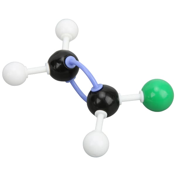 Kemisk atomstrukturmodel til gymnasieelever, tegning af molekylær struktur, tutorial, kugle- og pindudstyr
