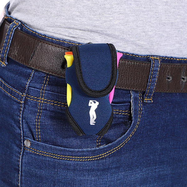 Mini Bärbar Golfbollsväska Hållare Verktyg Liten midjepåse Pack Tillbehör