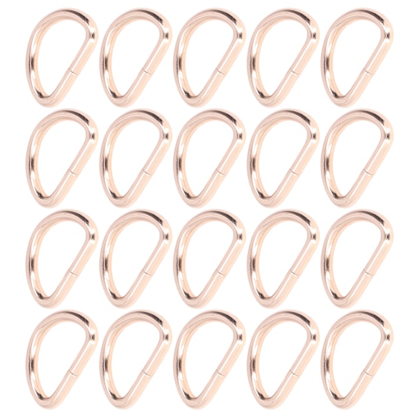 20 st D-ringar 4x38x23mm Stark Struktur Brett Använd Elegant Utseende DIY Hantverk för Väskor Plånböcker Armband Guld
