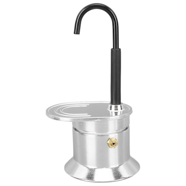 Enkelrör Moka Pot 1 Kopp 50ML Aluminiumlegering Pip Spis Italiensk Kaffetillverkare för Utomhusfester Resor