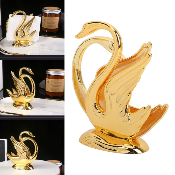 Golden Swan Design -lautasliinapidike - tyylikäs ruosteenkestävä metalliseos baareihin ja hotelleihin