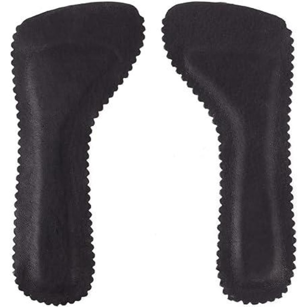 1 par selvklæbende skridsikre indlægssåler (sort), komfortable indlægssåler til sandaler, højhælede sneakers, svampe latexmåtter til kvinder