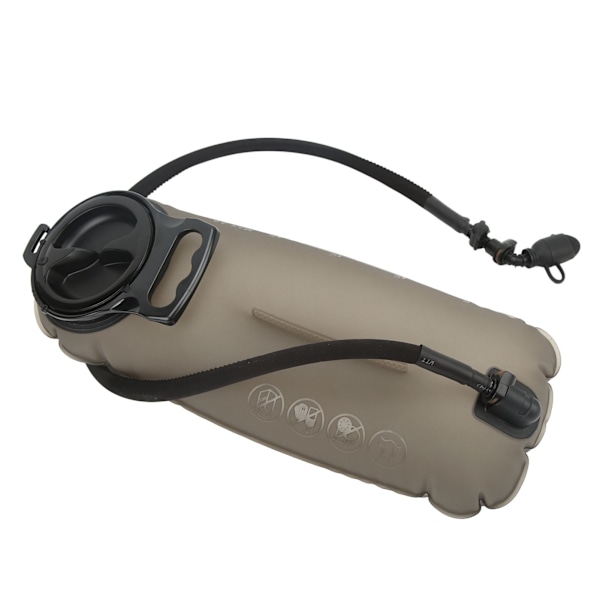 TPU Vattenpåse med PVC Drickslang Stor Kapacitet Utomhus Dricksväska Bergsklättring Löpning Reservoar Väska 2.5L