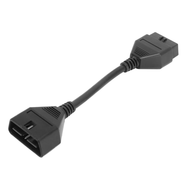18cm 16-polet Diagnostic Forlængerledning Han til Hun OBDII Scanner Forlængeradapter Stikkabel
