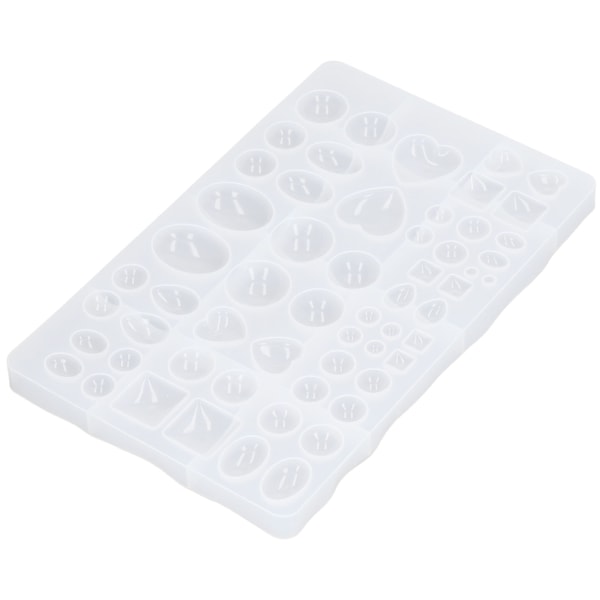 Hjerteformet Silikoneform Geometrisk Oval Halvcirkel Vanddråbeform DIY Silikoneforme til Fondantkage Chokolade