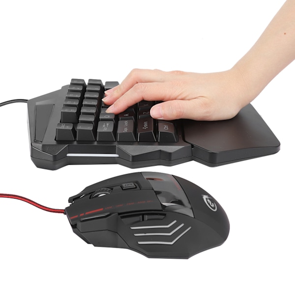 HXSJ J50 Enhånds Gaming Mus Tastatur Sett Datatilbehør for Win2000 / Android / OS X