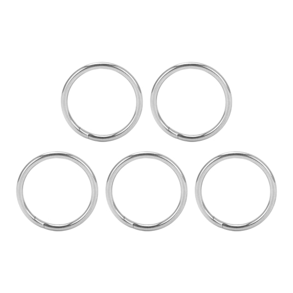 5 st O-ringar i rostfritt stål 3 mm flerfunktions-hårdvaruringar för marinbåtsbagage3x 40 mm / 0,1x1,6in