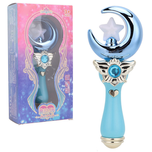 Lys op Princess Wand Fairy Electric Magic Moon Styling Stick Blinkende legetøjsgave