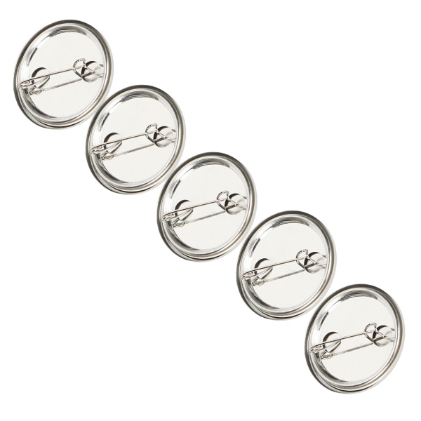 100 stk. Blank Pin Button Rund Sikkerhedsmærke Emblem Medalje Dele Tilbehør til håndværksgaver Souvenirs32mm/1.3in
