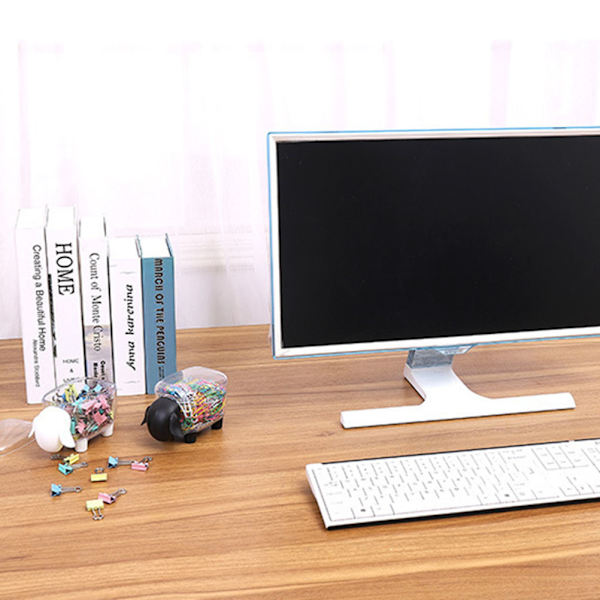 Mini Plast Bomuldsvat Pinde Opbevaringsboks Sød Får Støv-tæt Kosmetisk Bomuld Opbevaringsboks Husholdning Desktop Organizer