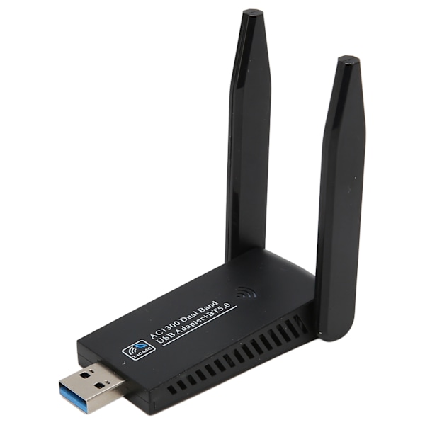 1300Mbps USB WiFi-sovitin Dual Band Bluetooth 5.0 USB3.0-liitäntä Nopea Windows XP Vista7 8 8.1 10 11