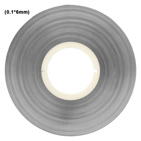 0,1 mm nickelstål nickelpläterad remsa tejp batteripunktsvetsningstejp 1 kg (0,1 * 6 mm)