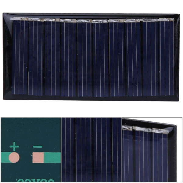 50MA 5V mini solpanel batterioplader polykrystallinsk silicium udendørs opladning strømforsyning