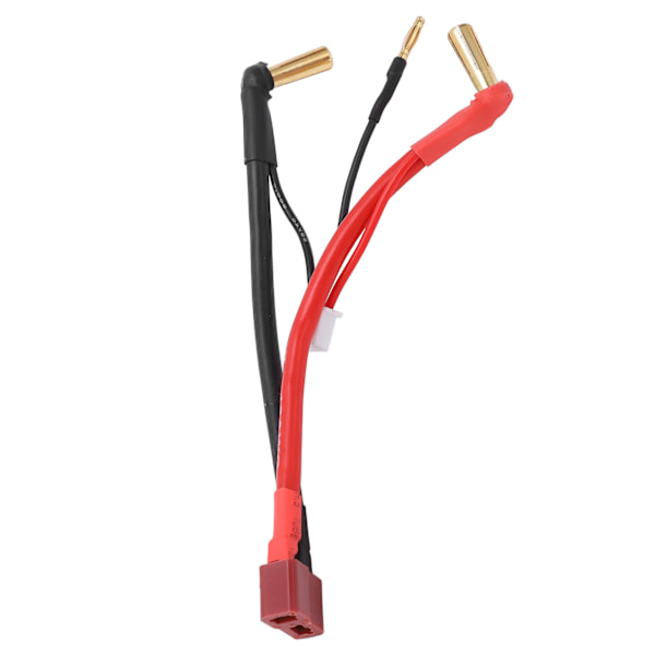 RC-auto T-liitin naaras 90° 4MM bana-liitin uros -kaapeli 2 mm päällä RC-liitäntäjohto 2S 7,4V litiumakulle