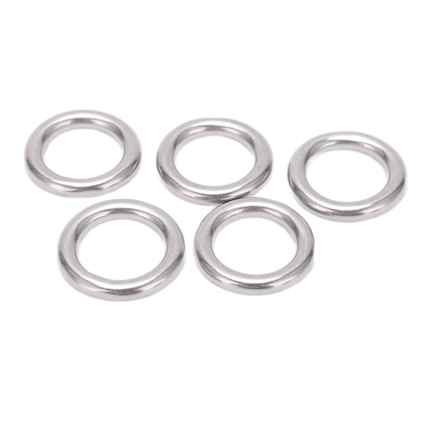 5st 304 rostfritt stål, runda o-ringar, sömlös, sömlös o-ring i metall för segling, dykning 5x20 mm