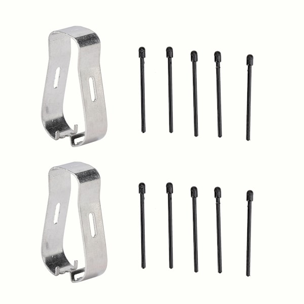 2 Sett Universelle Erstatningstupper Nibber For Samsung Galaxy Note 3/4/5 S Penn (svart)