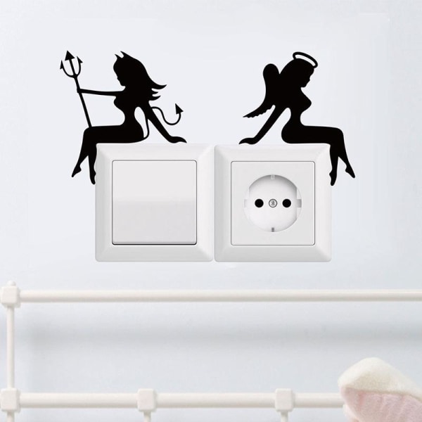 Barnehage- og baderomslysbryter-klistremerker Home Decor Wall Stickers