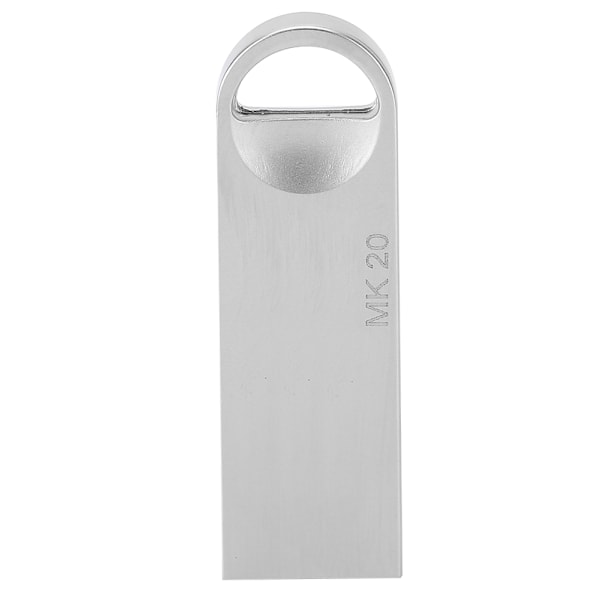 MAIKOU Mini USB-minne i aluminiumlegering, portabelt, modernt USB 2.0-minne (32G) Silver