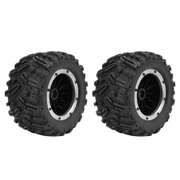 2 st RC-bil Gummihjul Stark Grepp Flexibelt Stark Dämpande RC Gummihjul För ZD Racing 1/7 RC-bil Silver