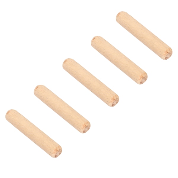1 pakke træbearbejdning runde riflet træ træhåndværksstifter (8 * 40 mm)