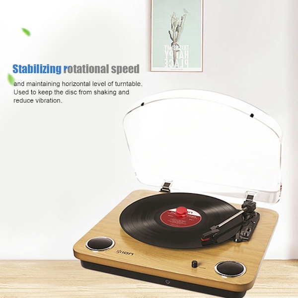 Holdbar Aluminium Pladevægt Klemme til LP Vinyl Metal Disk Stabilisator (Rød)
