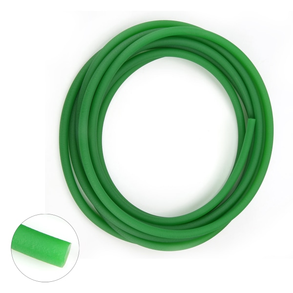 Grønn, grov overflate PU polyuretan rundt belte for drivoverføring (8mm*5m)